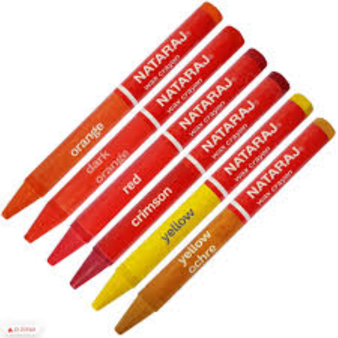 NATARAJ WAX CRAYONS 90MM 24 COLOURS